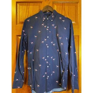 Bonobos Flamingo navy party shirt